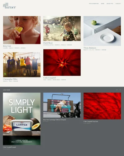 Gill Turner website screenshot