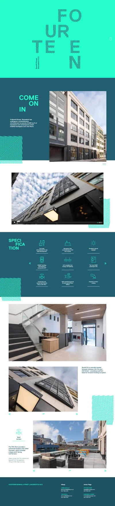 Fourteen Bonhill Street website