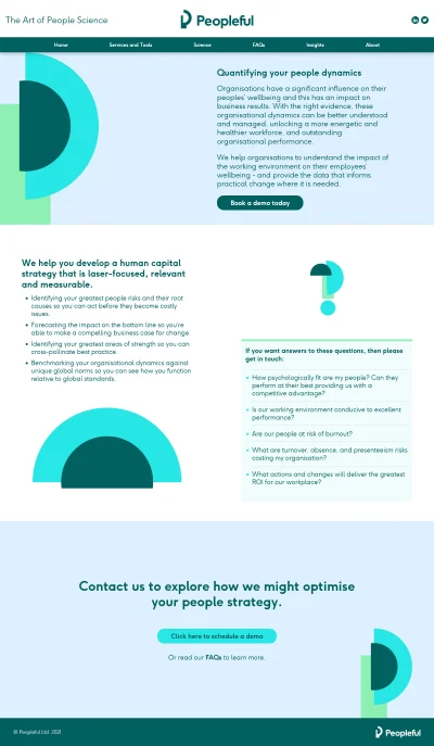 Peopleful website screenshot