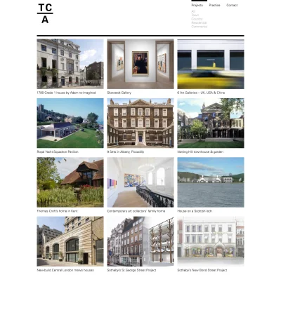 Thomas Croft Architects website screenshot