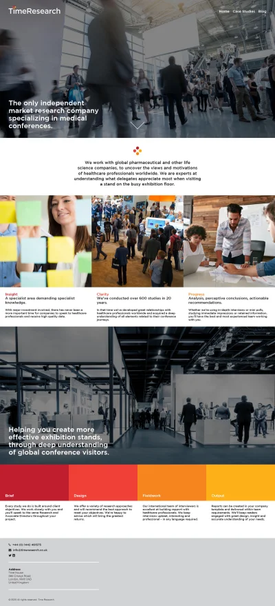 Time Research website screenshot